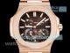 3K Factory Super Clone Patek Philippe Nautilus 5712 Chocolate Rose Gold 40mm Power Reserve Watch (3)_th.jpg